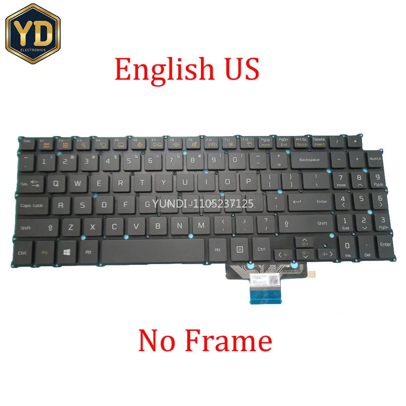 Tastiera Yd Nera E Bianca Us Uk Sp Kr Per Lg 15U560 15U560-G.AR5PK GR30K 15U560-KA51K 70K 7UK 15U560-M.ANL2Z MF5BL 15U560-TA50L Ta