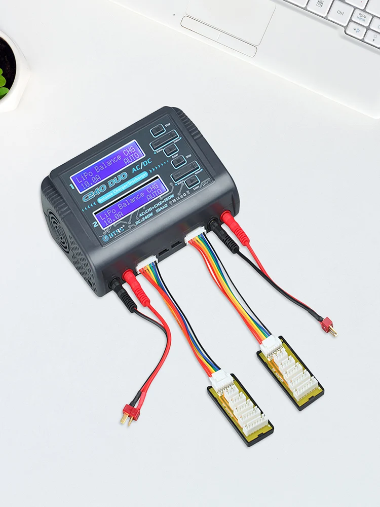 HTRC C240 DUO Lipo Balance Charger 2 Channel AC 150W DC 240W Battery Discharger