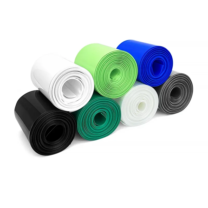 Wide Heat Insulated PVC Heat Shrink Wrapped Tubing Eco Anti-Aging Sleeve Pet Electric Clipper Lithium Battery Protector