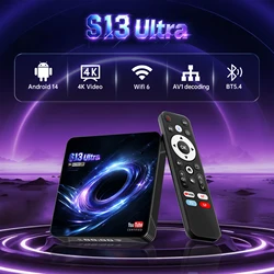 BOXPUT S13uitra TV Box Android14 Rockchip RK3539 Quad-Core64bit CortexA55 Native YouTube Support 4K HDR Wifi 6 BT5.4 Set Top Box