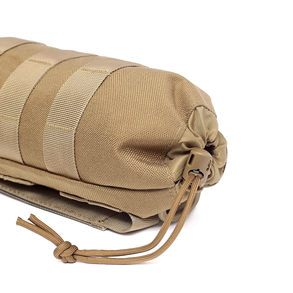 Bolsa Táctica MOLLE para Botella de Agua con Malla y Cordón - imagen 4