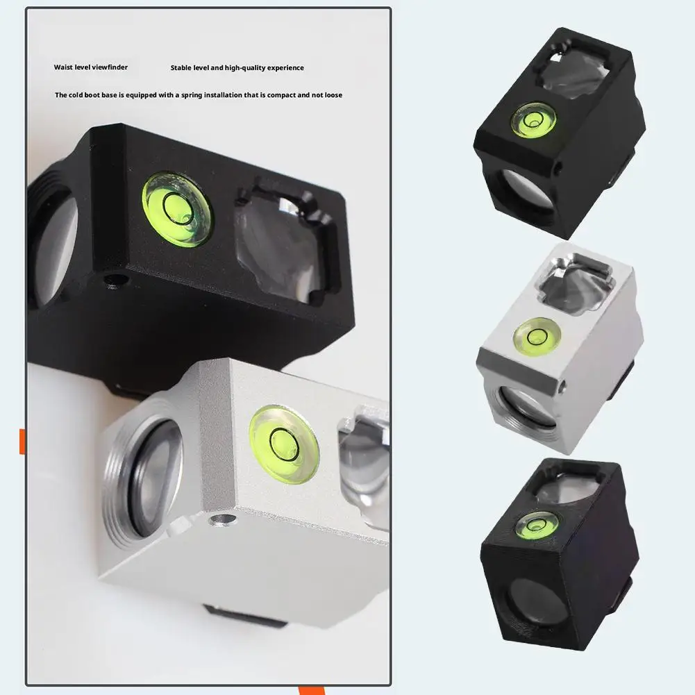 Waist-Level Viewfinder Cold Shoe Mount Film Camera Low Angle Mini Viewfinder Aviation Aluminum CNC / Plastic