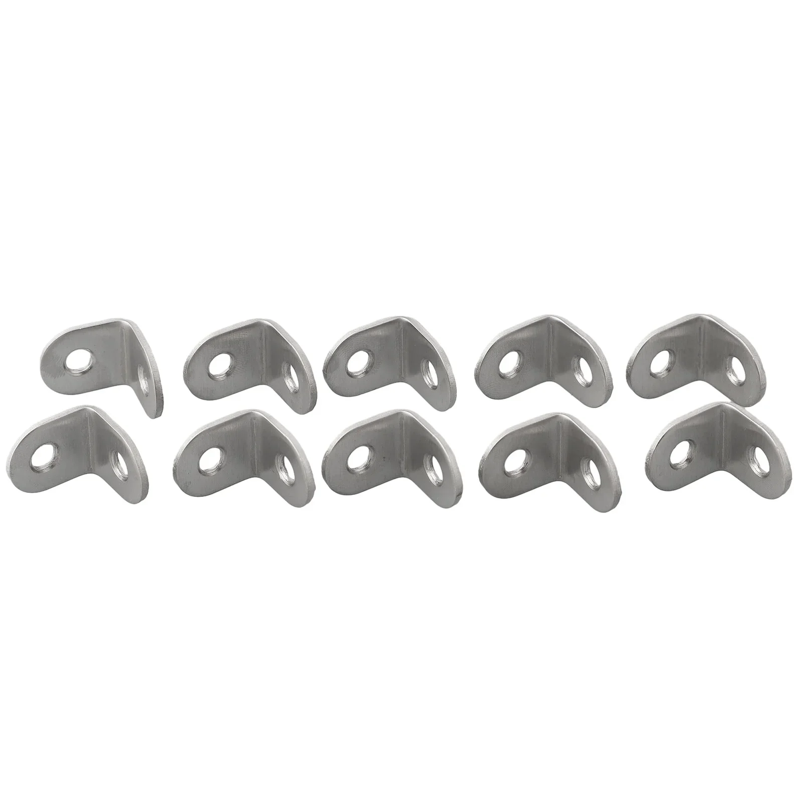 Aço inoxidável L Forma Canto Bracket, 90 Graus Bracket Ângulo Direito, Parede e Bedframe, Ferramentas de Gabinete, Móveis, 10PCs