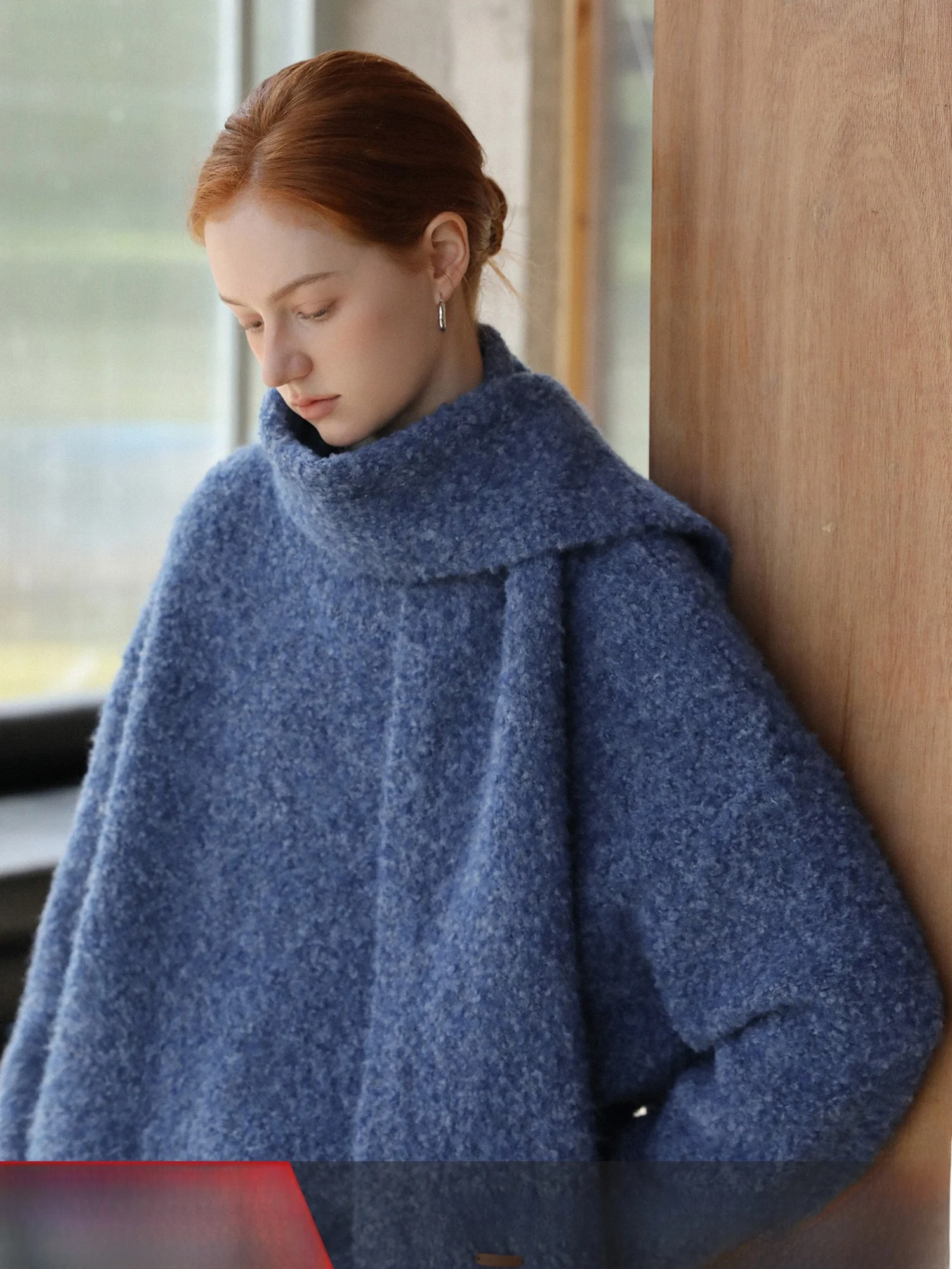 

MELLIIY Retro Fce Ne Warmer Long Sve round Ne Knitted Sweater Women's Loose Fit Casual Sle Polyester Blend Winter...