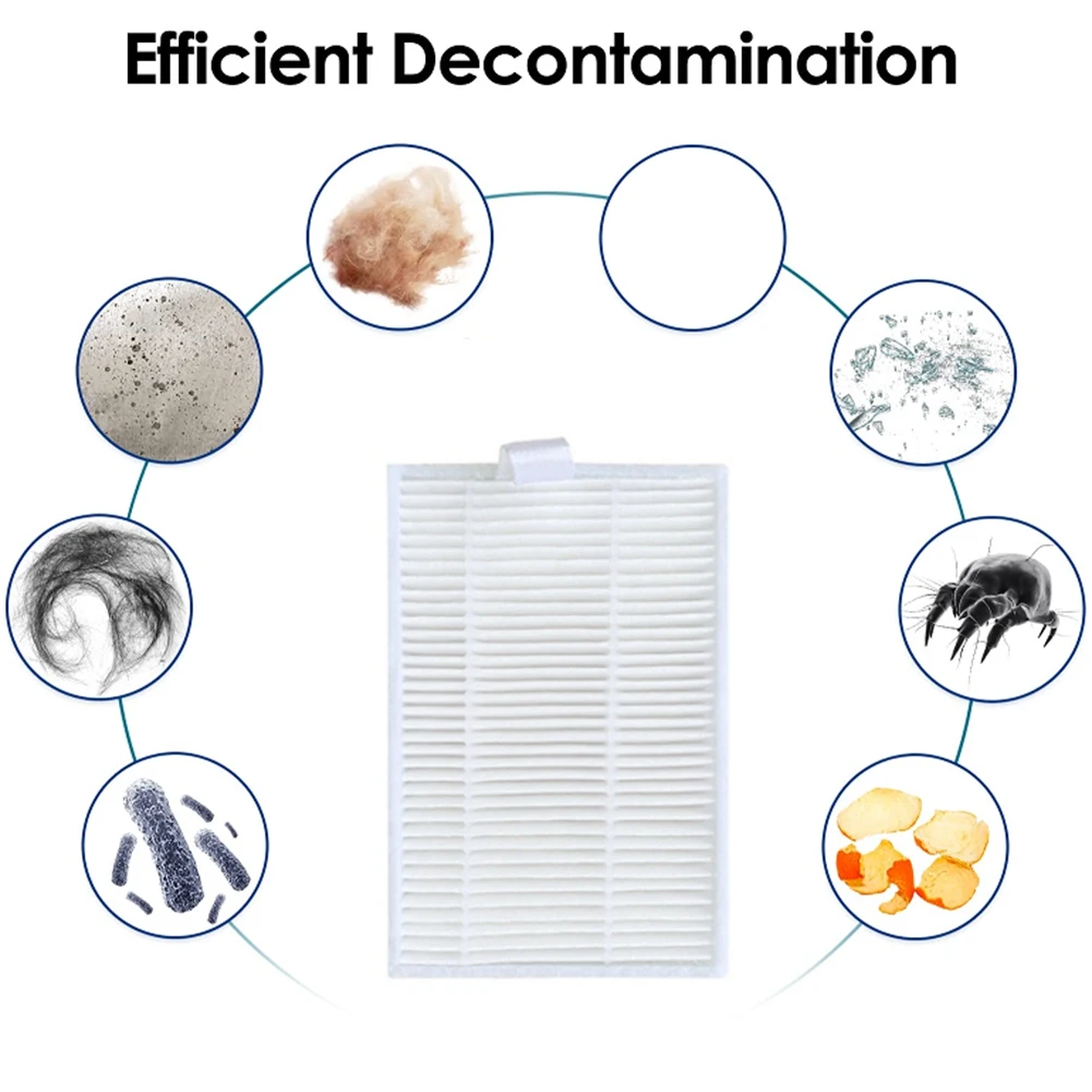 Pièces de rechange pour aspirateur robot Kabum Smart 700/500, accessoires, brosse latérale principale, filtre Hepa, chiffon de vadrouille