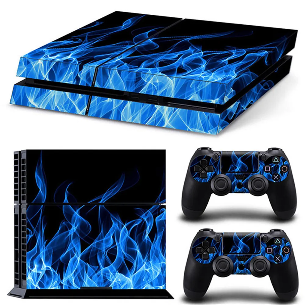 2 controller vinyl skin sticker for ps4 Decal Skin Cover For PS4 Console + 2pcs Controller Protection Skins