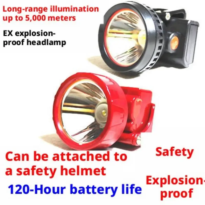 SHINEKNOT Explosion Proof Headlight Safety Helmet Strong Light Waterproof Mining Lamp Long Endurance Helmet Buckle Charging Type