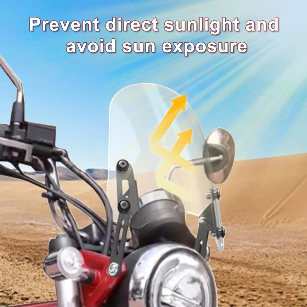 Misura Per Monkey 125 2018-2024 DAX 125 ST125 2022-2023 Moto Parabrezza Parabrezza Deflettore GPS Montaggio Staffa di Navigazione