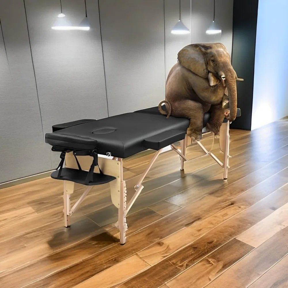 Professional Portable Massage Table - Adjustable Foldable Lash Bed for Spa, Tattoo, Facial, Physical Therapy image 6