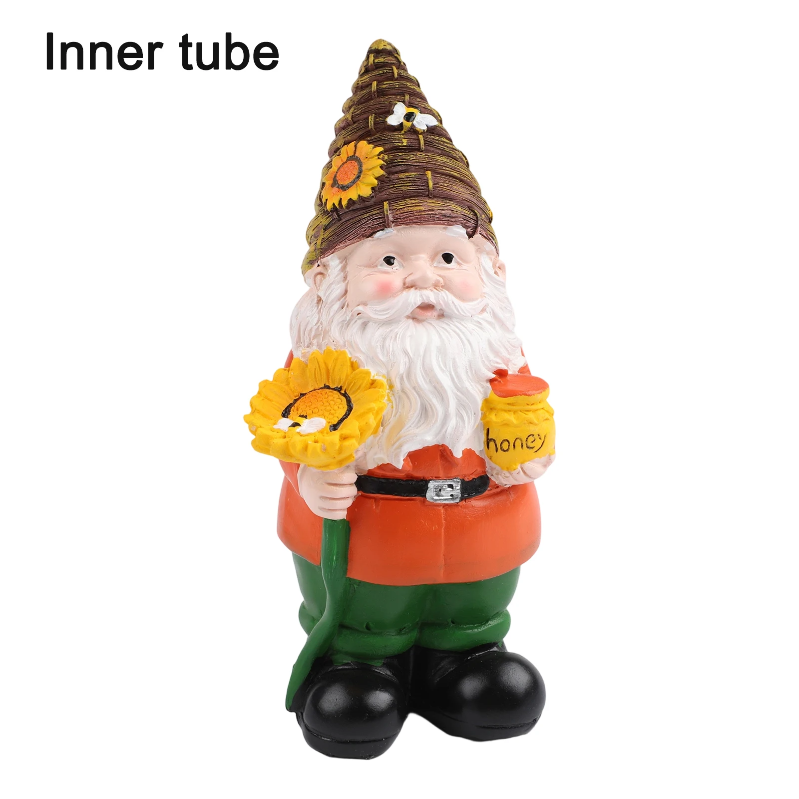 Outdoor Resin Garden Gnome Statue with Weatherproof Coating Hand Painted Design Suitable for Lawn Patio or Indoor Decoration
