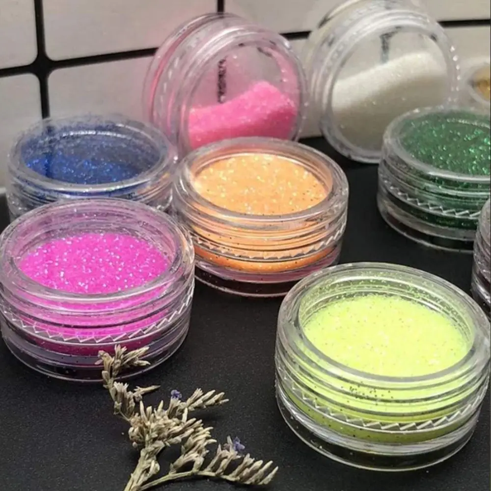

Travel Tool Mini Cream Jar Portable Transparent Cosmetic Bottles Refillable Clear Can Tin for Nail Polish Skincare