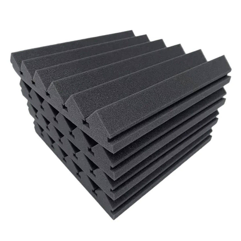 Paneles de espuma acústica de 30x30x5cm, 6 uds., para estudio, KTV, tratamiento insonorizado, almohadillas de pintura, pegatinas de papel para pared-ABQU
