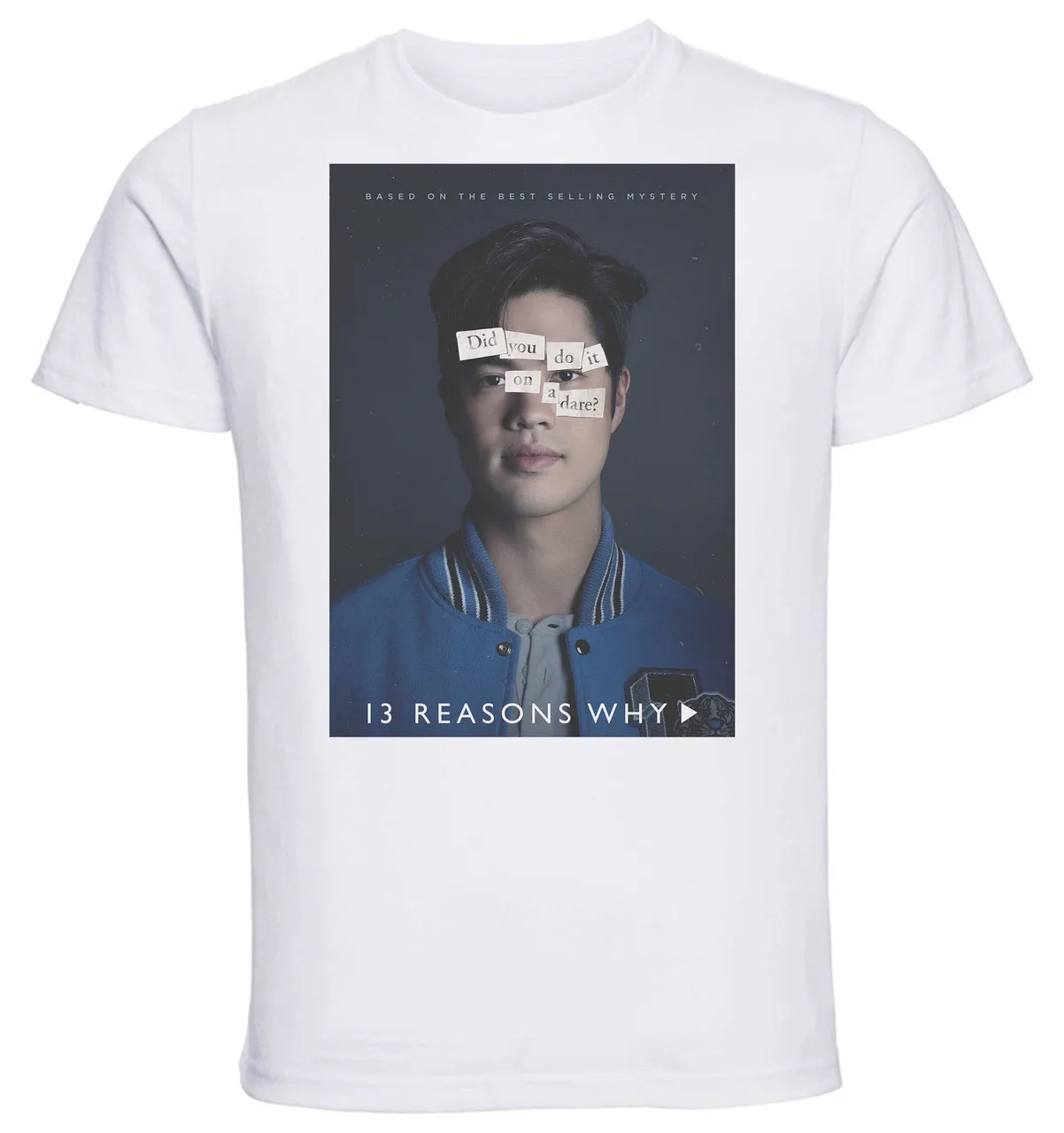 T-Shirt Unisex White TV Series Playbill 13 Reason Why Variant 07