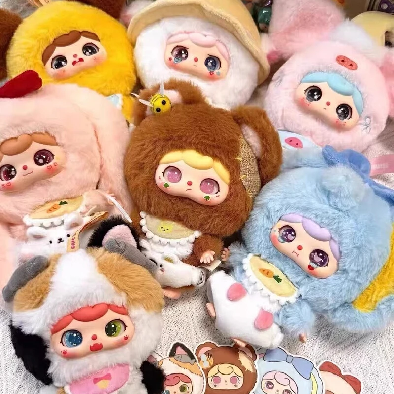 

Подлинная горячая детская игрушка-три V2 с животными для детского сада, модная слепая коробка, милая кукла, загадочное украшение, подарок на фестиваль для девочек