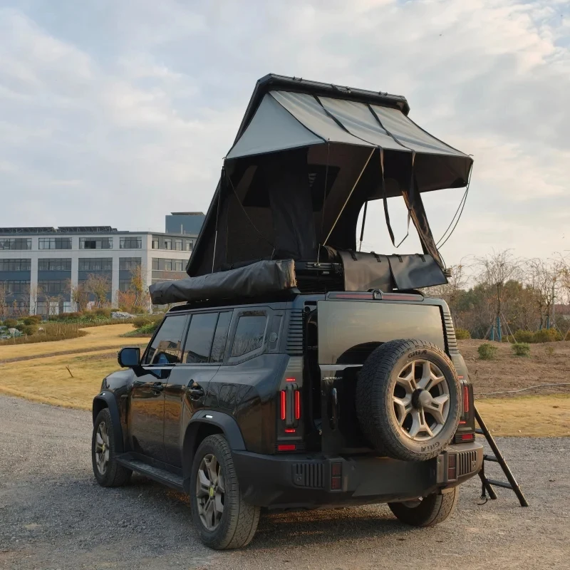 Hot Selling 4X4 Car Roof Camping RTT Tent Weight Soft Folding Top With Can Slim Den Conve High Quality