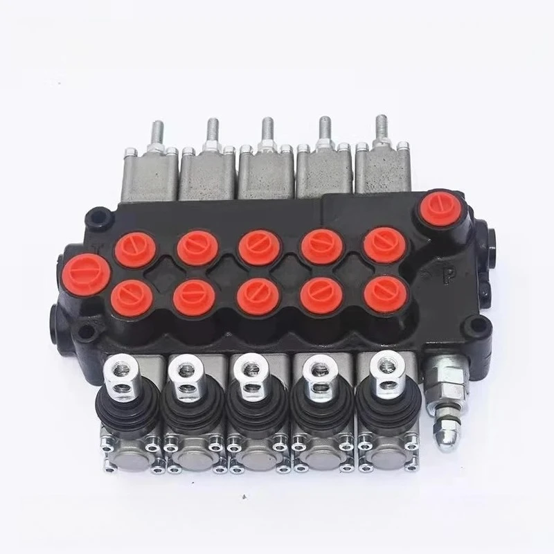 13gpm 3 Spool P40 Hydraulic Solenoid Directional Joystick Control Valve