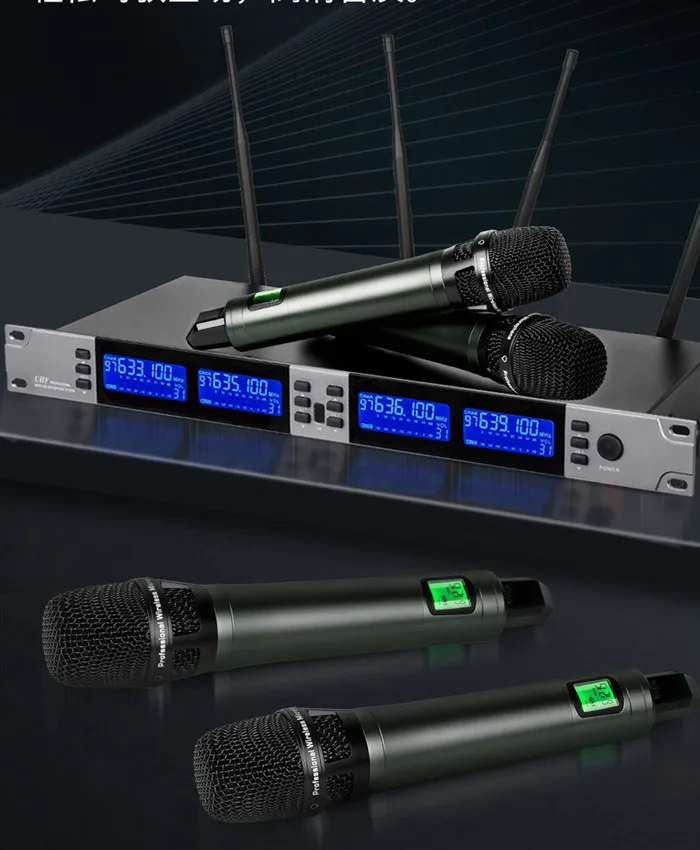 TKG U-68 أداء المرحلة المهنية العروة 4 قناة ميكروفون لاسلكي uhf لاسلكي 4 ميكروفون