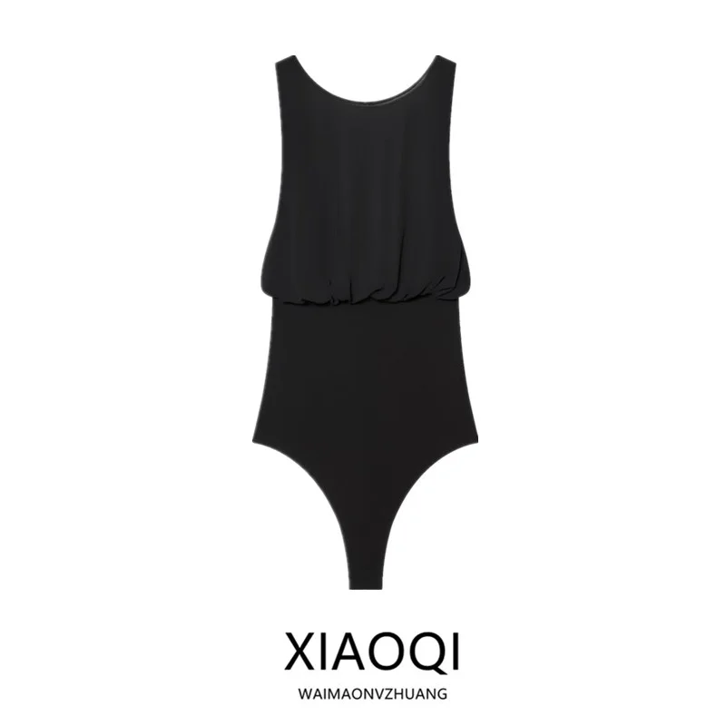 

Winter New Arrival Women's Onesie Design Sense Yarn Splice Knot 2025 Commute Straight High Waist ort Pant