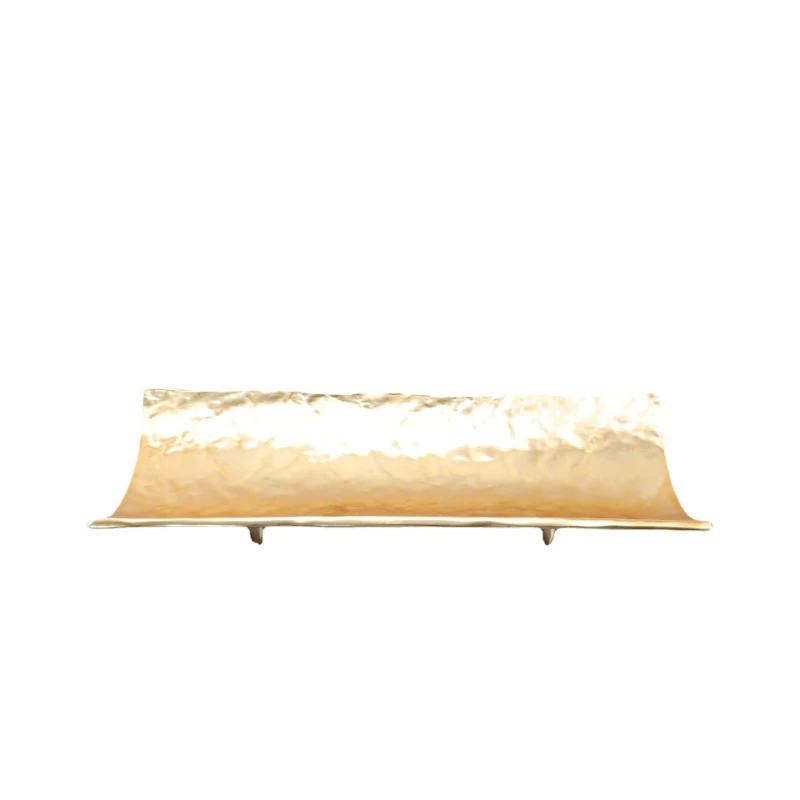 New Chinese Creative Bamboo Resin Fruit Plate Pallet Ornament Living Room Entrance Coffee Table TV Cabinet Home Soft