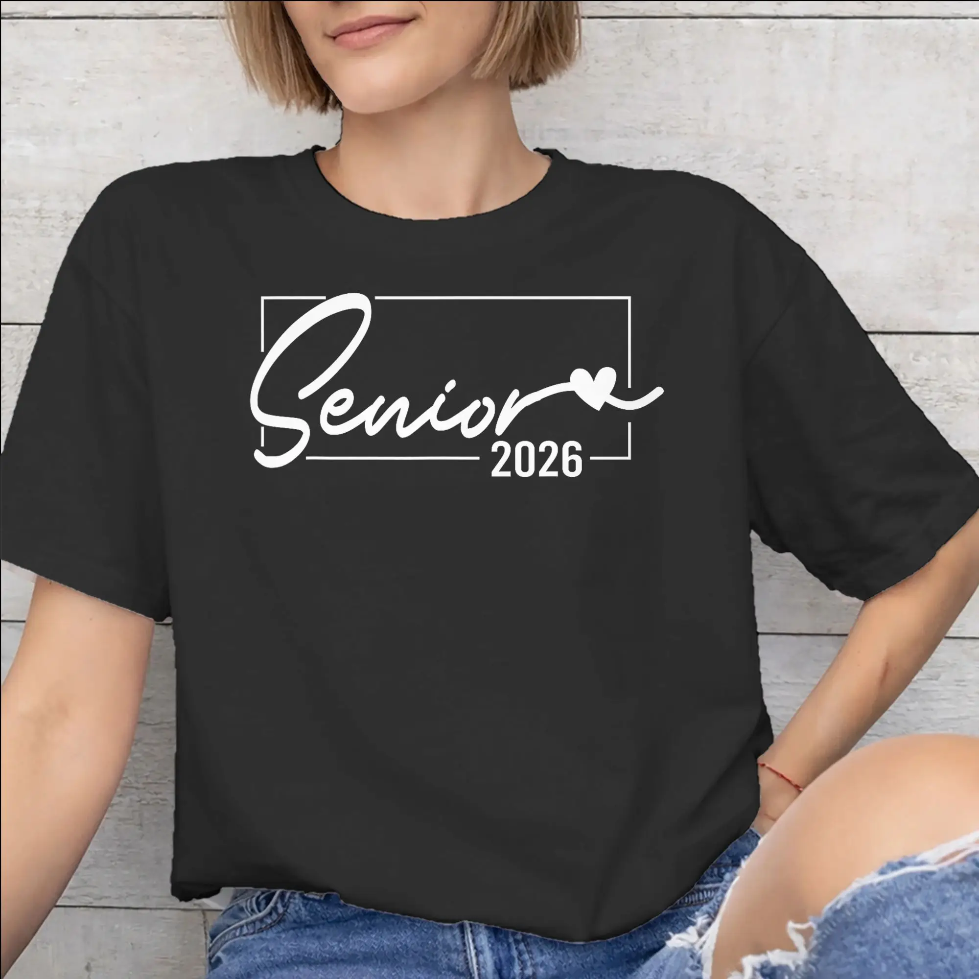 Class of 2026 Senior Graduation Graphic T Shirts Men Women  Pure Cotton  Tee Shirt Clothing