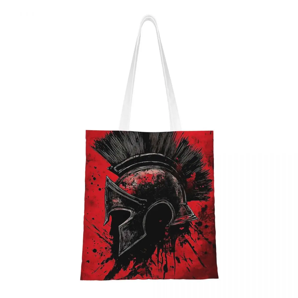 Sparta Spirit Spartan Race Shopping Bags Women Canvas The Tote Bag Foldable Ladies Shoulder Tote Travel Handbag