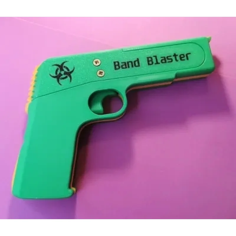 3DPrint 창의적이고 간단한 어린이7연속 화재 고무줄 총 장난감