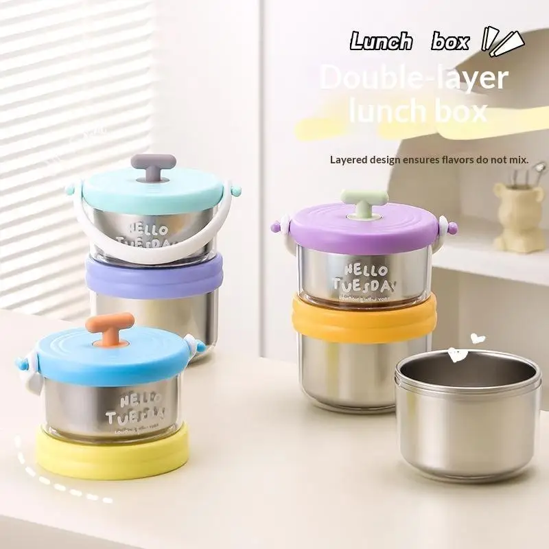 Thermal Insulation Lunch Box Office Worker Thermal Insulation Bucket New Household Small Soup Congee Cup Portable Breakfast Box