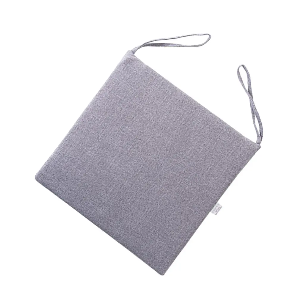 

Linen Seat Cushion Simple Polyester Pad for Car Home Office Chair Sofa Smooth Zipper Breathable Waterproof Washable Comfortable