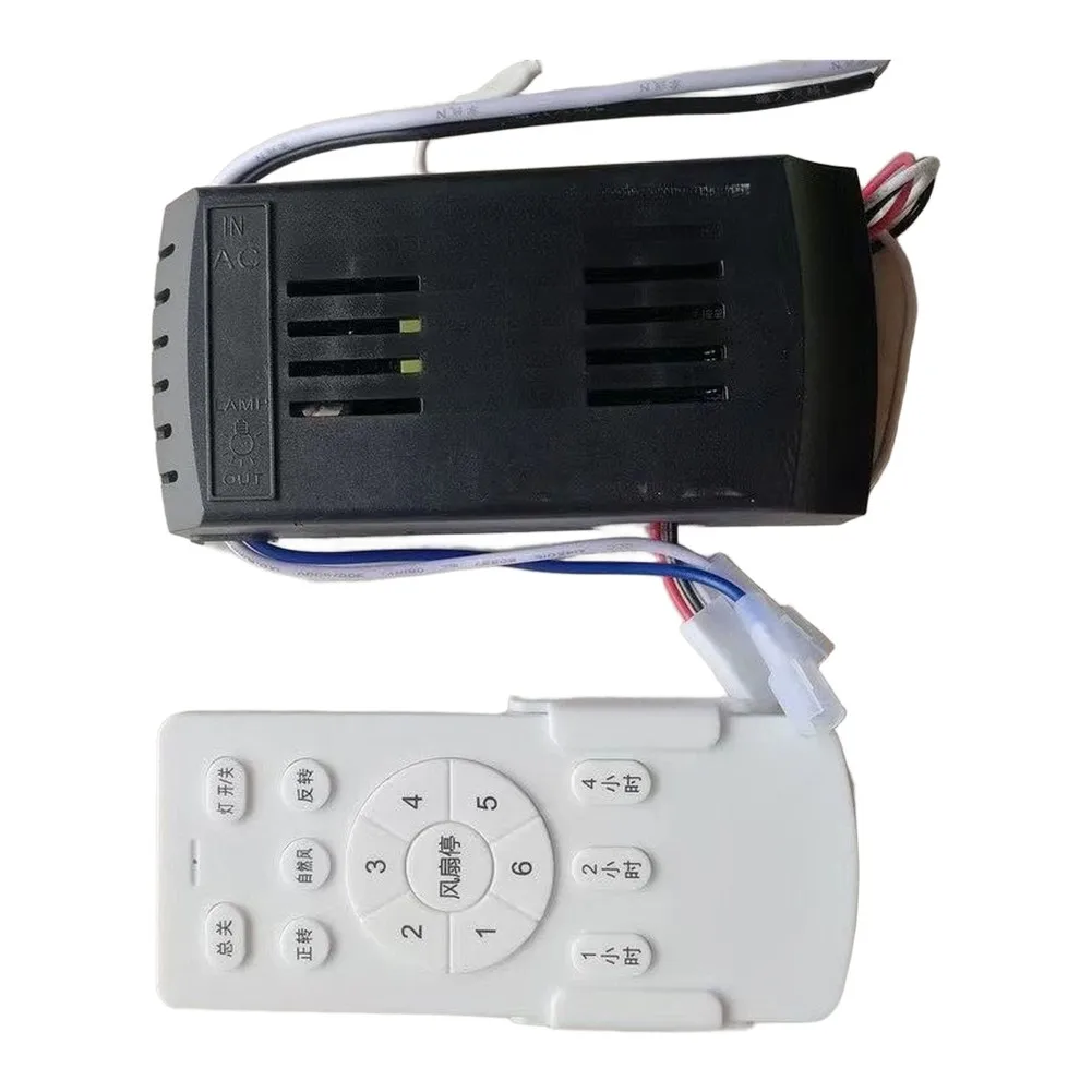 6 Speed Variable Frequency Remote Control Compatible with For Ceiling Fan Natural Wind Mode and Timer Function