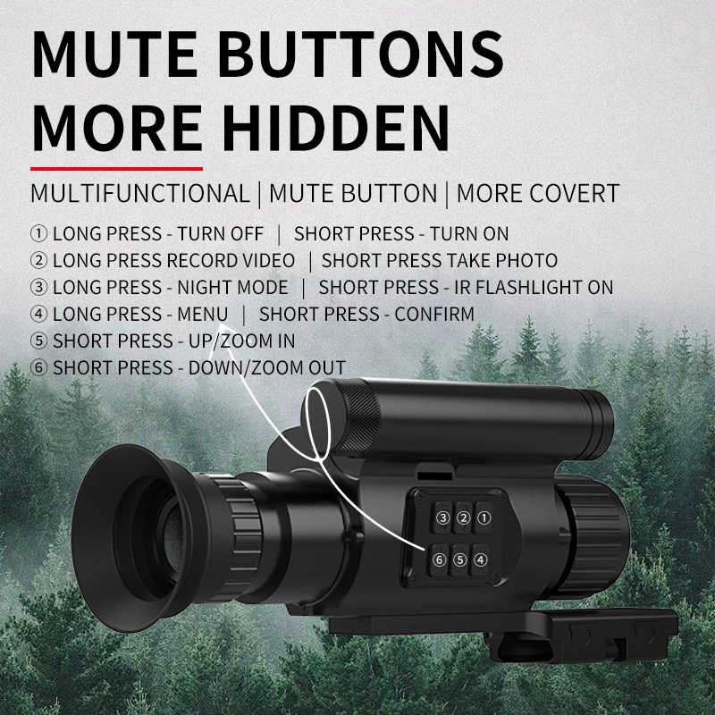 850nm 940nm Infrared High-definition 1080P Night Vision Device Day And Night Dual Use