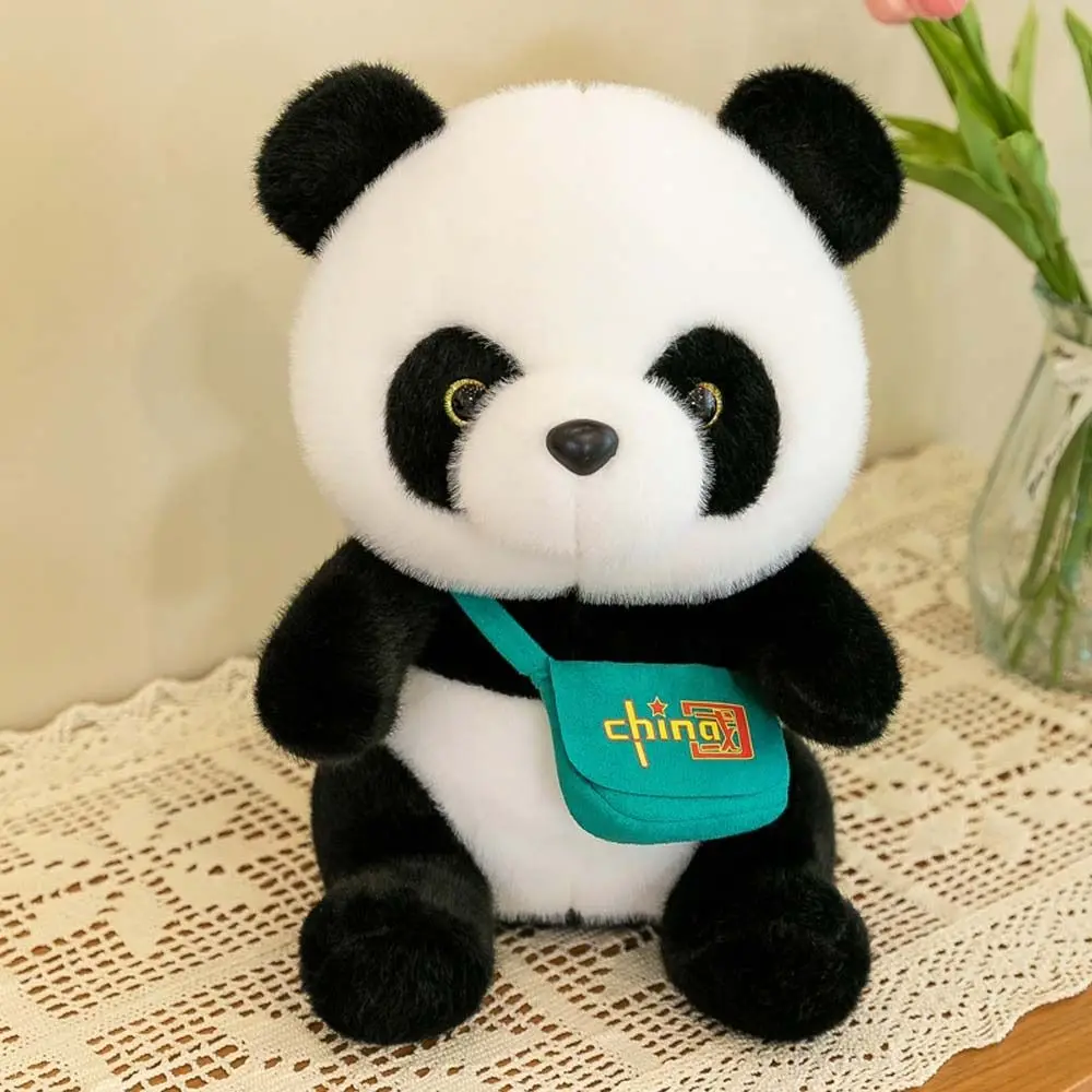 Panda mit Rucksack Tier Plüsch Sofa Dekoration Plüsch Kissen Stofftiere Panda Plüschtier Panda Plüschpuppe Plüschtier Spielzeug