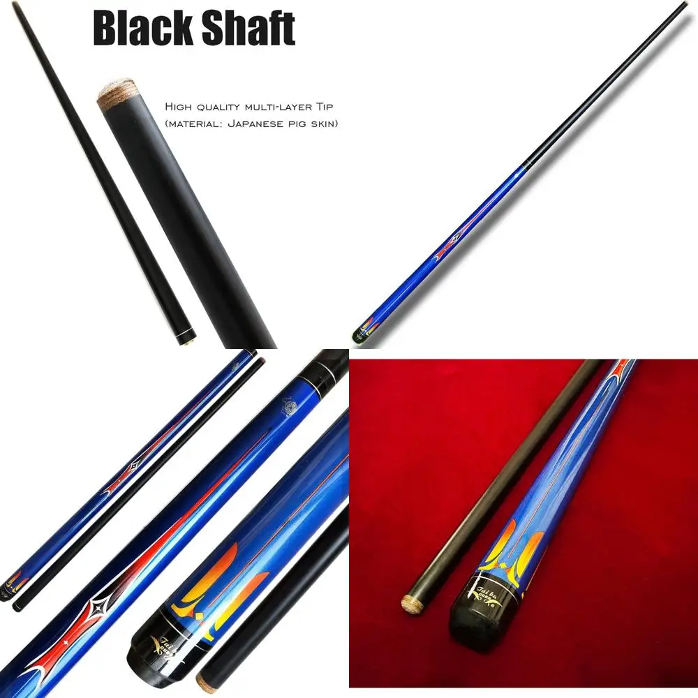 

Двухсекционный юниорский кий для бильярда, наконечник 1 м, длина 48 дюймов, шафт из твердой древесины клена, вес 18-19 унций, варианты синего или черного цвета