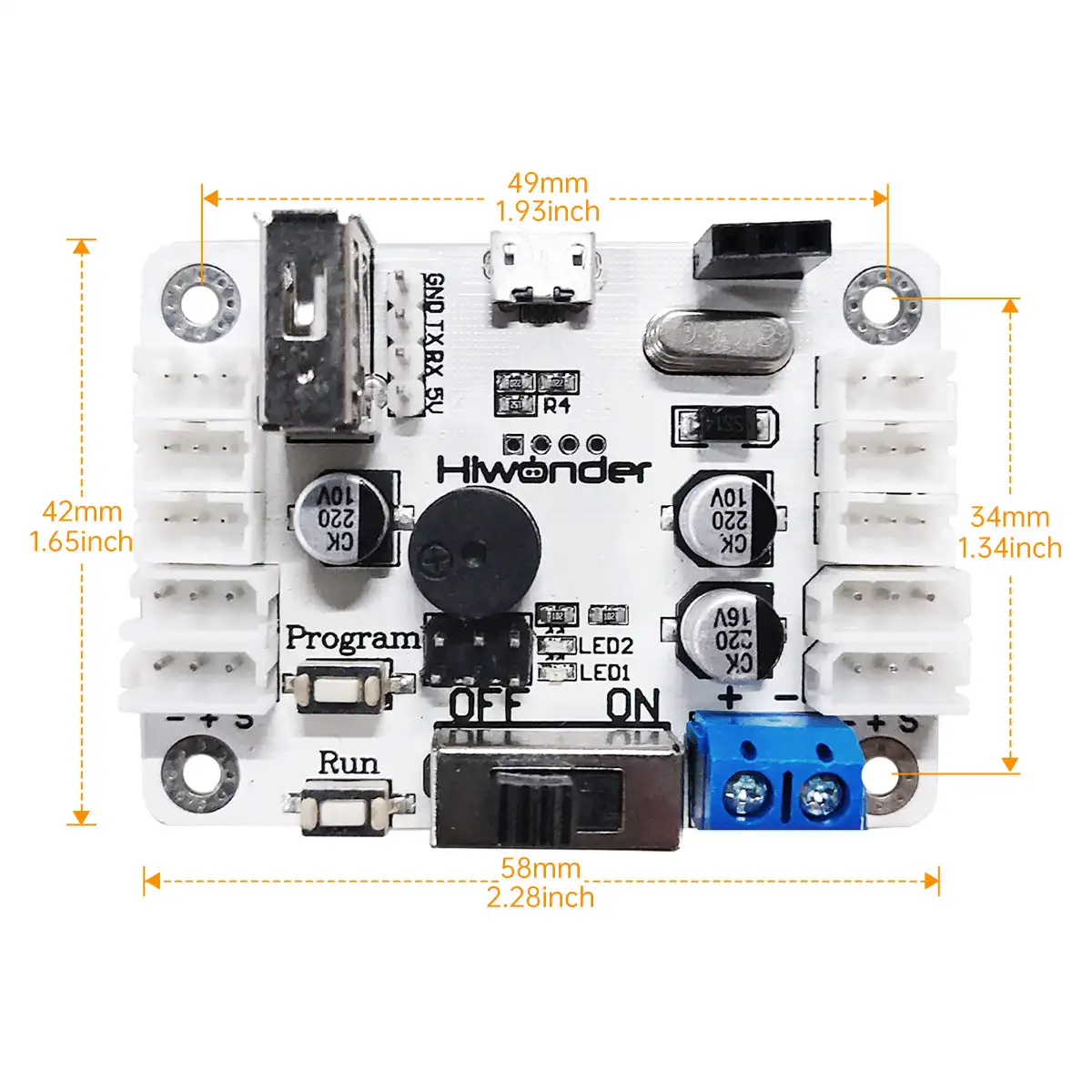 Hiwonder Serial Bus Servo Controller per HTD-45H HTS-35H HX-35H LX-225 LX-224HV LX-824 LX-15D LX-16A LX-20S Bus Servo