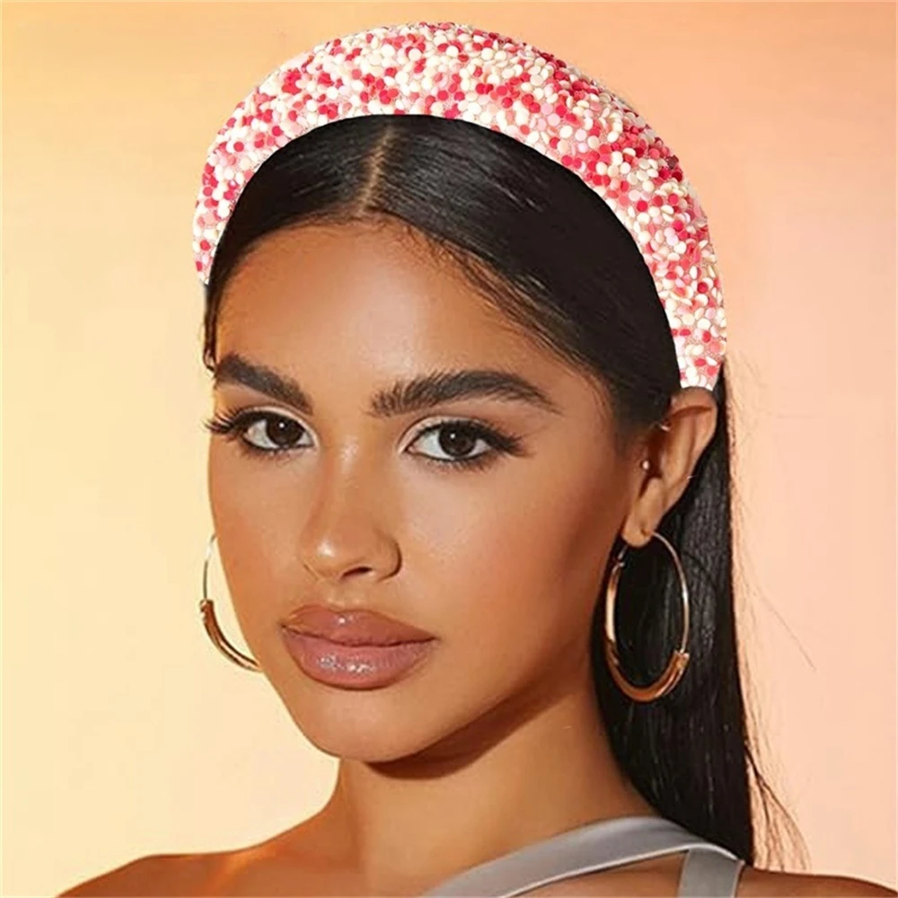 

Korean Candy Sponge Padded Hair Bands Girl Cute Colorful Donut Wide Headband Women's Fashion Pressure Hair Wash Face Headdresses