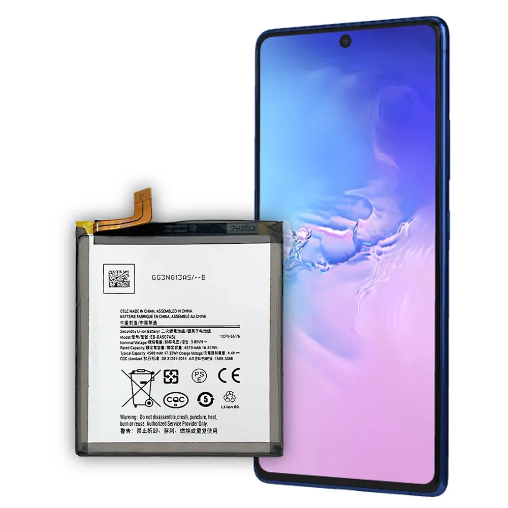 Replacement Battery EB-BA907ABY For Samsung Galaxy S10 Lite G770 G770F 4500mAh Phone Batteries Lithium Battery