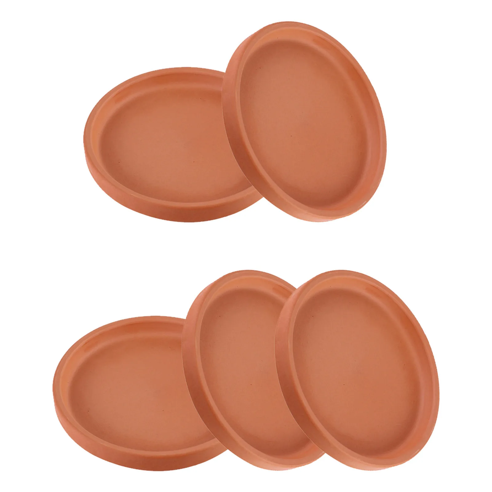 

5Pcs Flower Pot Trays Round Plant Saucers for Indoor Outdoor Use Waterproof Drainage Base Pads to Protect Floor Succulent Pot
