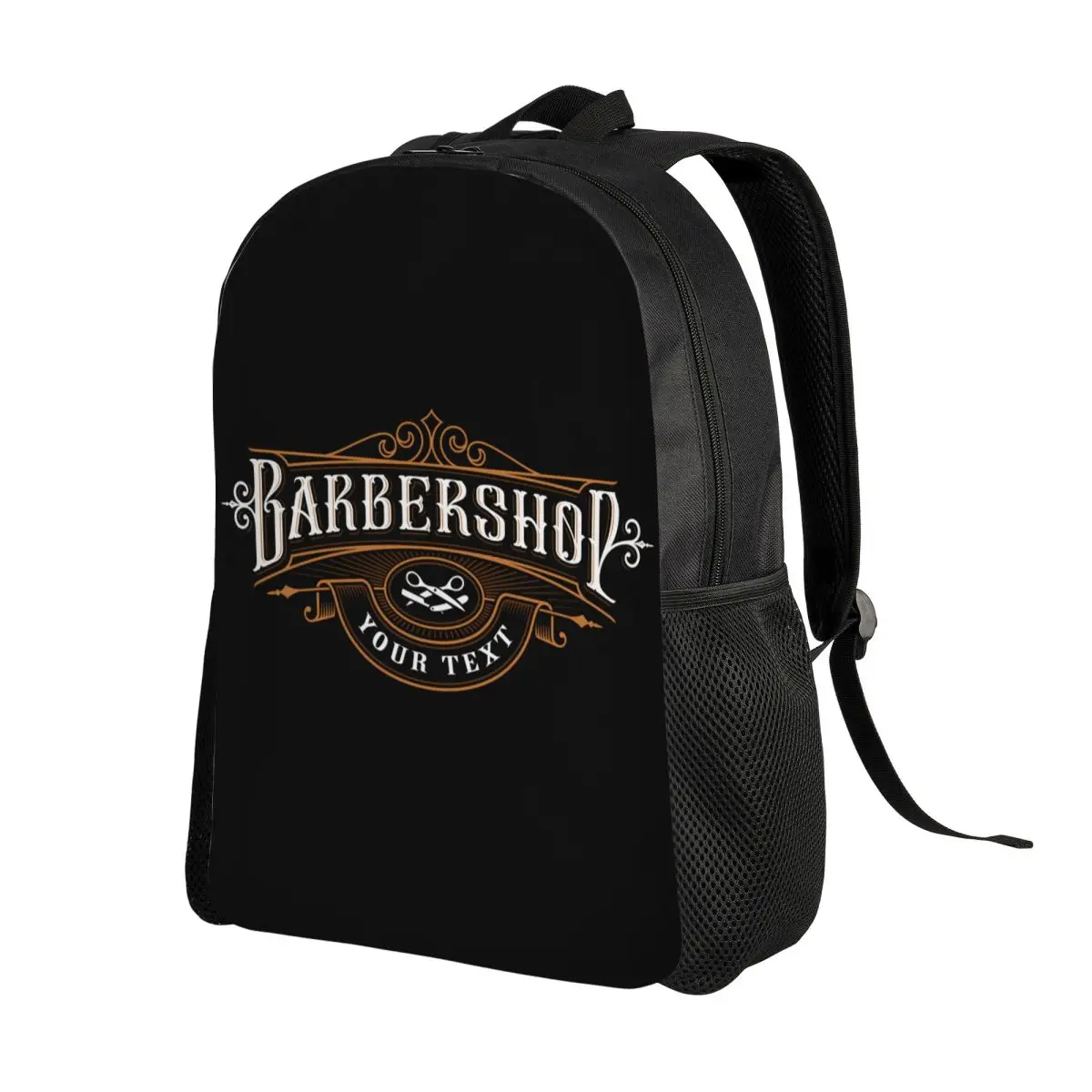 Vintage Barber Shop Travel Backpack Women Men School Laptop Bookbag Barbershop College Student Daypack Bags