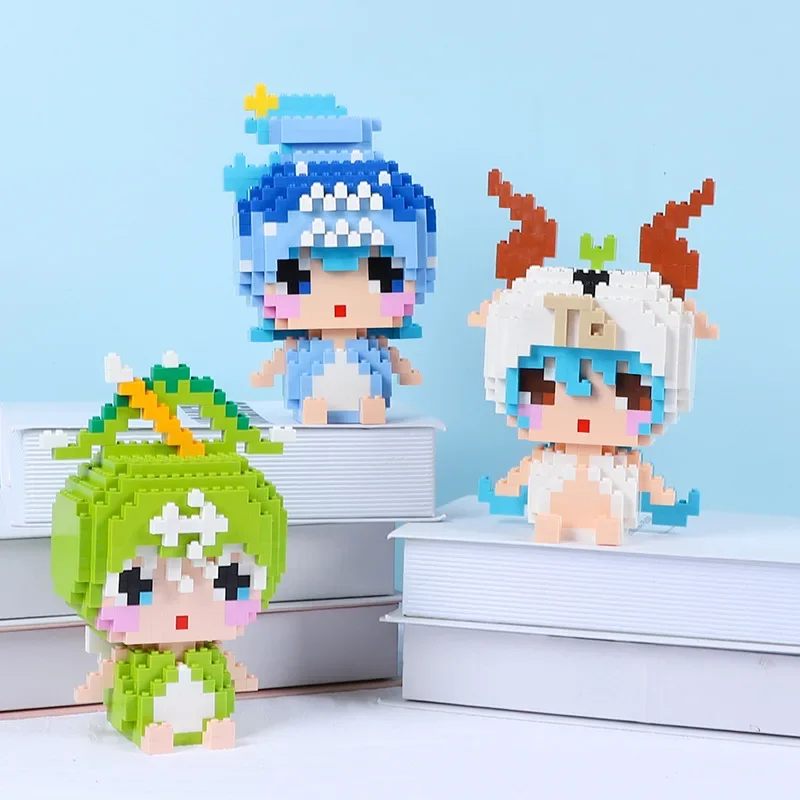 Zwölf Konstellationen Widder Stier Micro Bausteine Zwillinge Modell Schütze Mini Ziegel Figur Spielzeug Für Geburtstag Geschenk