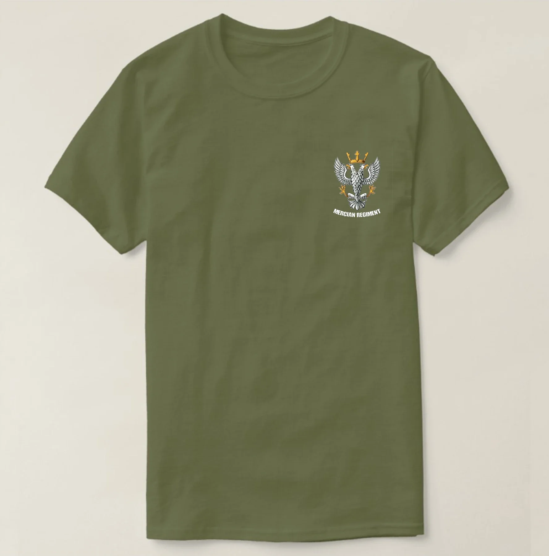 British Army Infantry Regiment Mercian Regiment T-Shirt Short Sleeve Casual 100% Cotton O-Neck Summer Mens T-shirt Size S-3XL