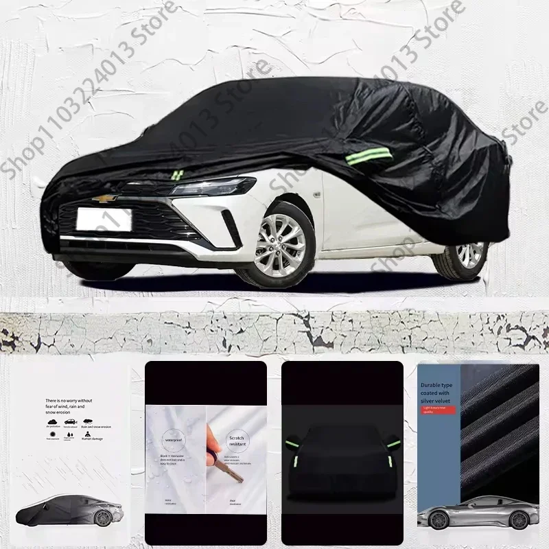 

For Chevrolet Monza Anti-UV Sun Shade Rain Snow Resistant Dustproof Black Cover Car umbrella Full Car Cover Outdoor Protection