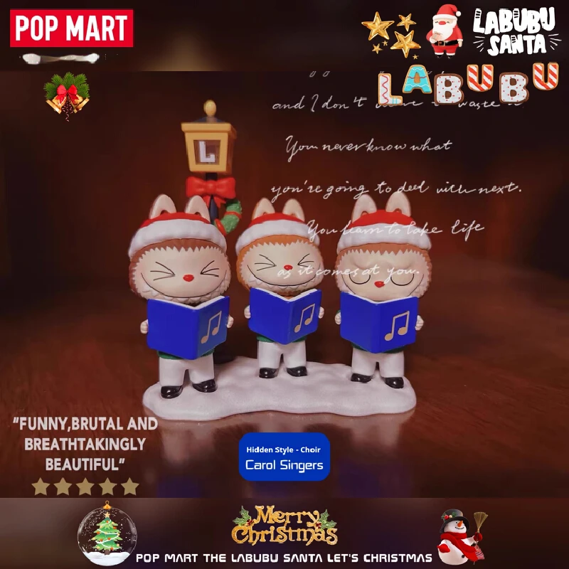 

POP MART Labubu The Monsters Let's Рождественская серия слепая коробка игрушка Mystery Box Guess Bag настольные украшения коллекция милая фигурка