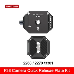 FALCAM F38 DSLR Camera Quick Relesae Plate Kit Arca Swiss Quick Switch Clamp Single Button Release Tripod Slider Mount Adapter