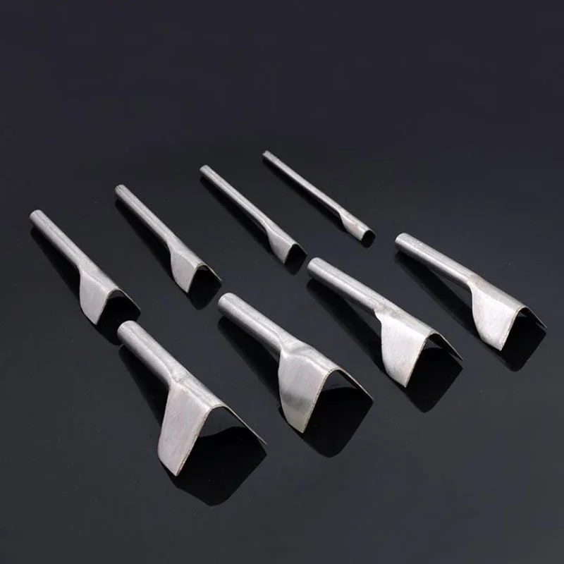 1Pcs 10mm-40mm  Leather Craft Tools V Shaped Knife Punch Tool Punch Set Household Leather Craft Accessories