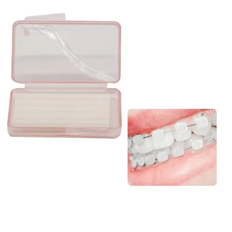 50 Boxes Dental Orthodontic Relief Wax for Bracket Patient Relief Protect Lips and Gums Irritation Fruit 5 Scents