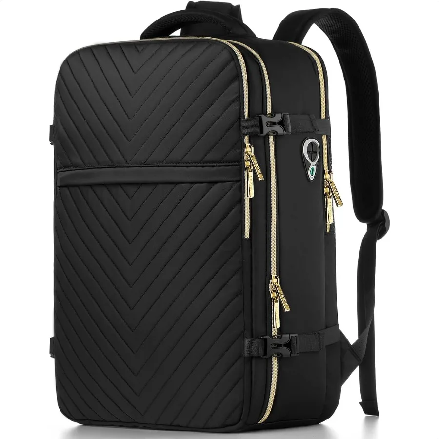 

Large Travel Backpack Lage Daypack for Women Men Black