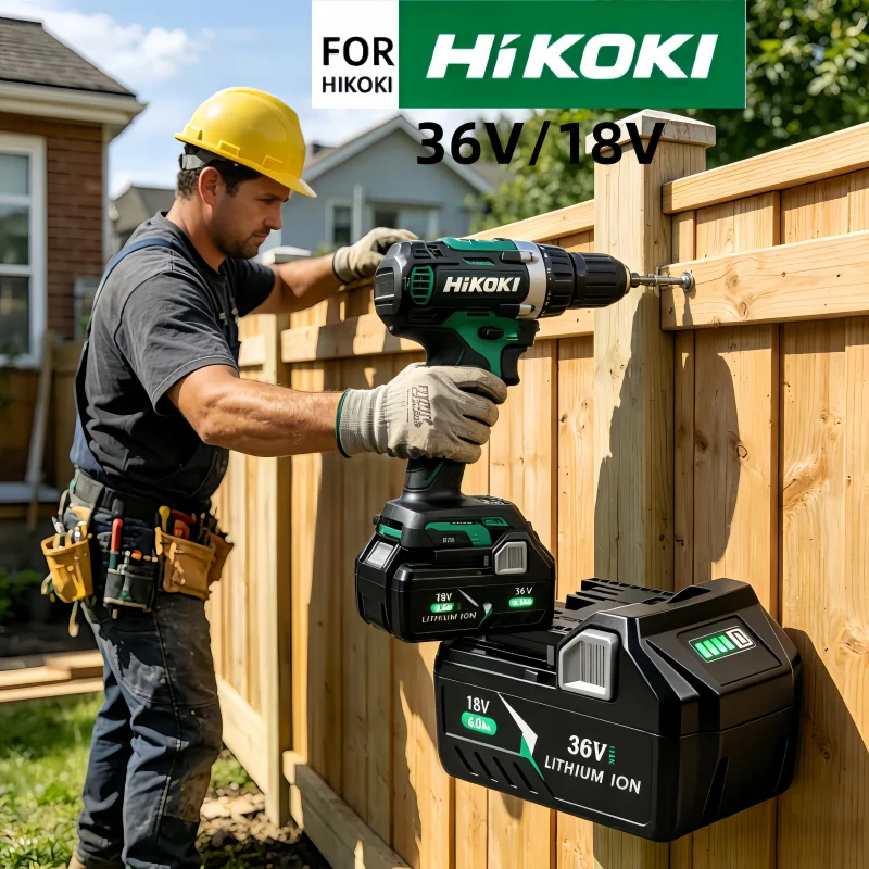 

For Hitachi Hikoki Metabo HPT BSL36A18 BSL36B18 Battery, 18V 36V 6.0Ah Li-ion Rechargeable Power Tool Batteries High Performance