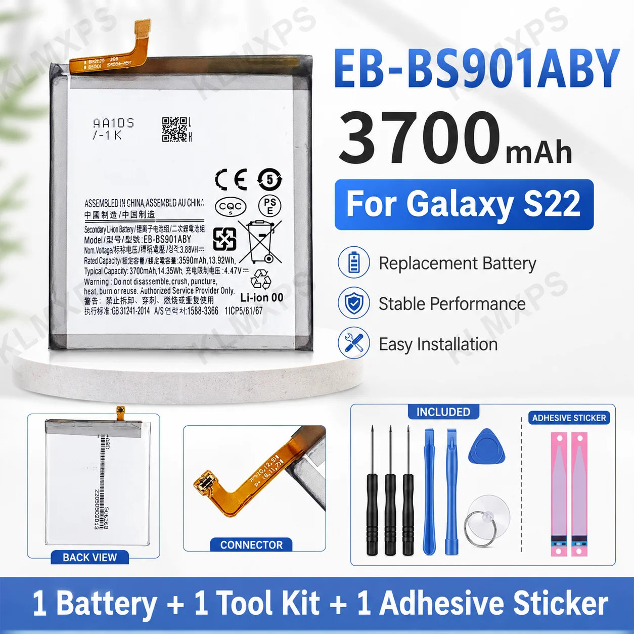 For Samsung Galaxy S22 Brand New Replacement Battery EB-BS901ABY 3700mAh High Quality image 3
