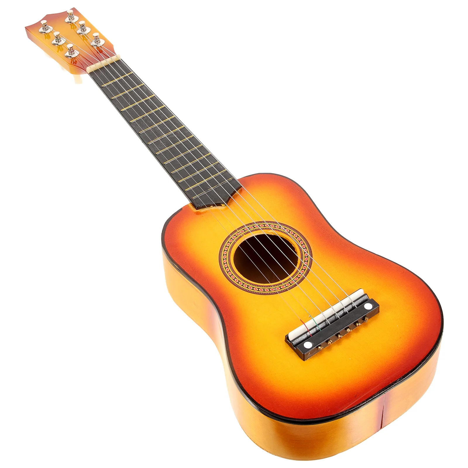Inch Children Acoustic Guitar Guitar Sun Color Portable Wooden Acoustic Musical Instrument For Kids Music Gift