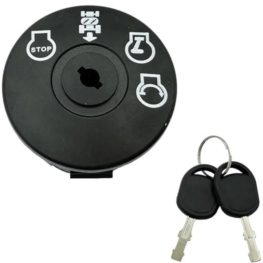 4 Position Tractor Lawn Mower Ignition Switch with 7 Terminal Design Includes 2 Keys Compatible 532193350 532163968