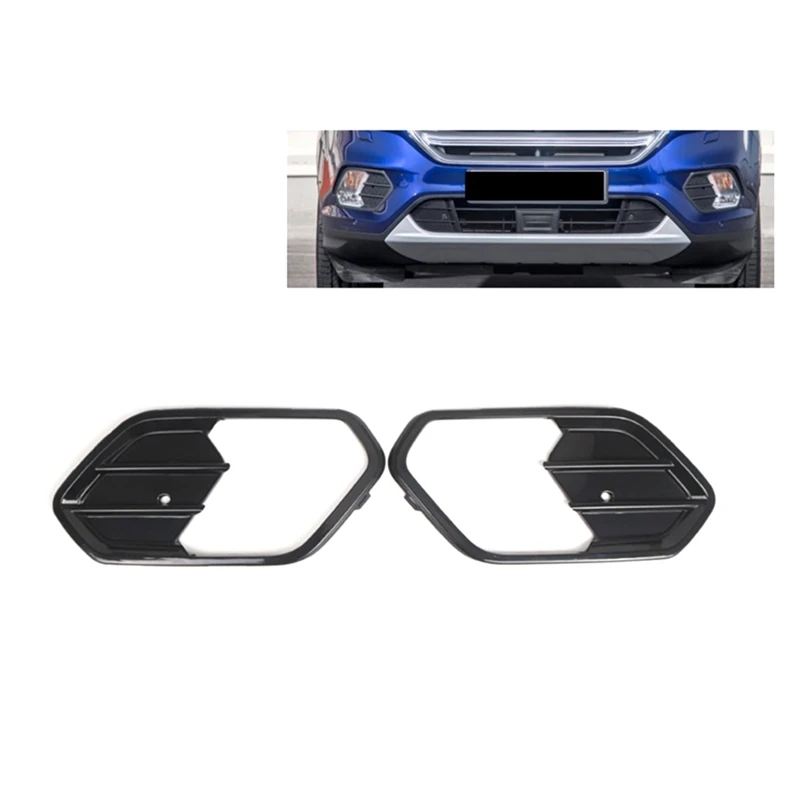 Fog Light Grill Cover Left+Right GJ5Z-17K946-AB GJ5Z-17K946-AA For Ford Escape Kuga 2017-2019